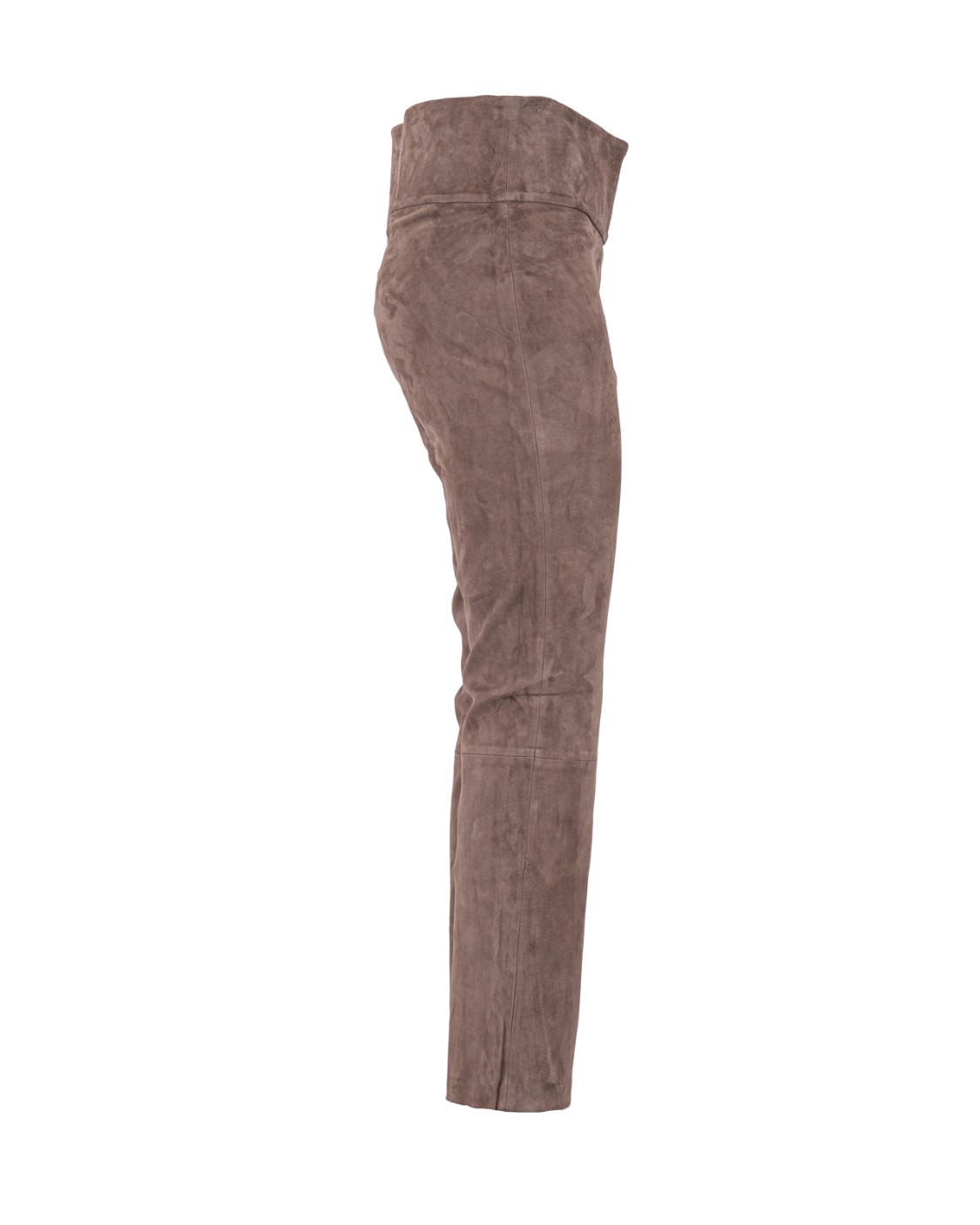 shop NOVE  Pantalone: Nove pantaloni "Joy" in camoscio di capra.
Vita alta.
Gamba skinny.
Leggermente flared.
Composizione: 100% pelle di capra.
Made in Italy.. JOY PANT-STEEL number 5552571